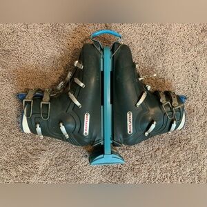 Vintage Trappeur Ski Boots Green Size 12